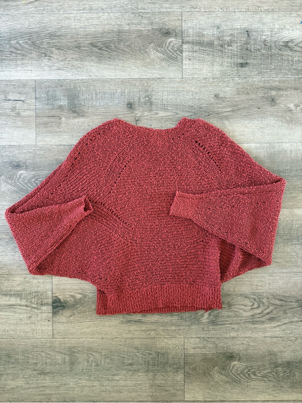 Debut burnt red/orange knitted sweater size xsmall
